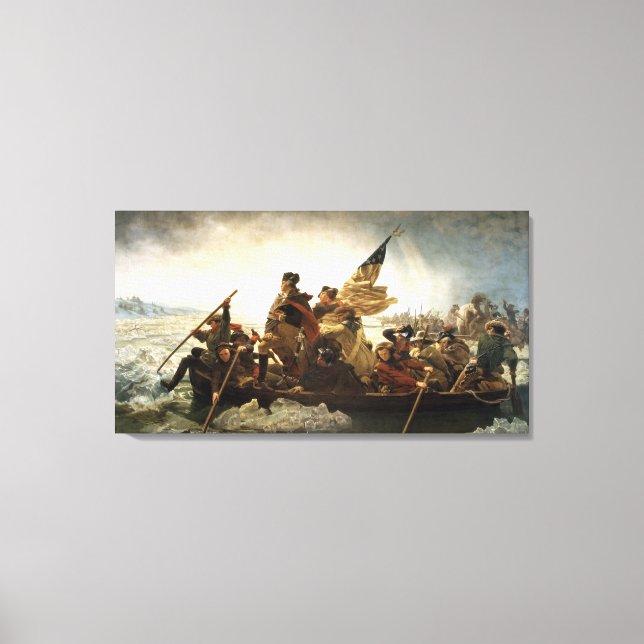 Washington Crossing The Delaware Canvas Print (Front)