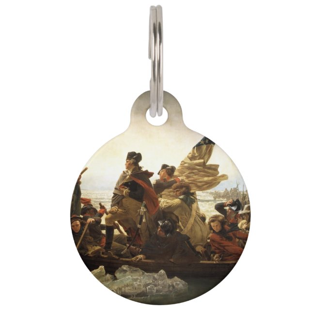 Washington Crossing the Delaware Pet Tag (Front)