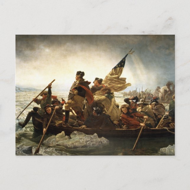 Washington Crossing the Delaware Postcard (Front)
