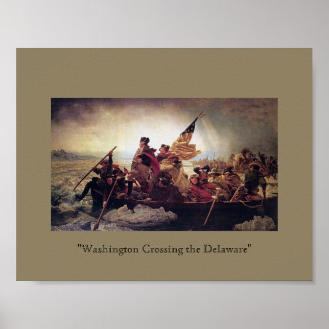 Washington Crossing the Delaware Poster (Front)