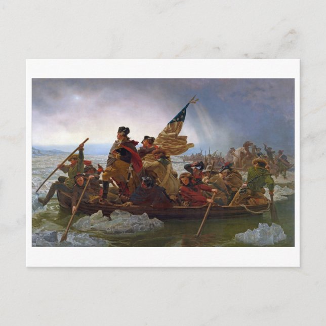 Washington Crossing the Delaware River Postcard (Front)