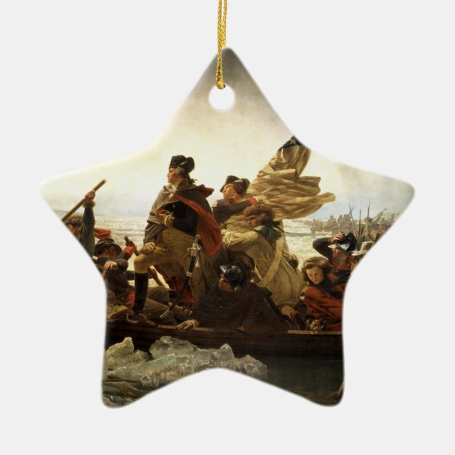 Washington Crossing the Delaware Star Ornament (Front)