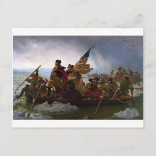 Washington Crossing the Delaware - Vintage US Art Postcard