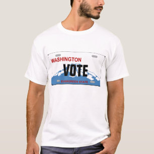 Washington custom license plate Tshirt