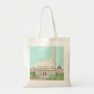 Washington D.C Capital of the USA Landmarks Tote Bag