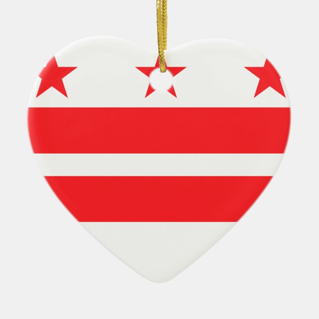 WASHINGTON D.C. CERAMIC TREE DECORATION (Front)