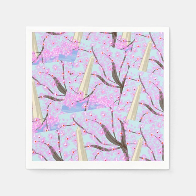 Washington, D.C./Cherry Blossom Napkins (Front)