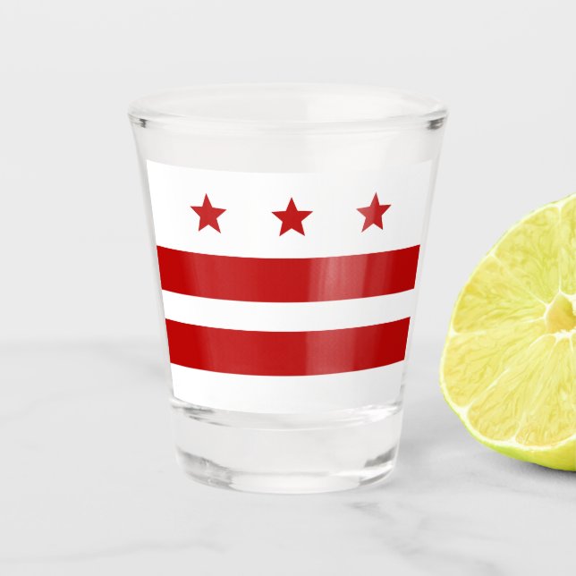 Washington D.C. city flag Shot Glass (Front)