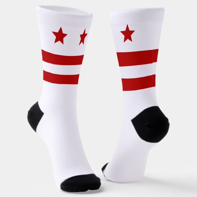 Washington D.C. city flag  Socks (Angled)