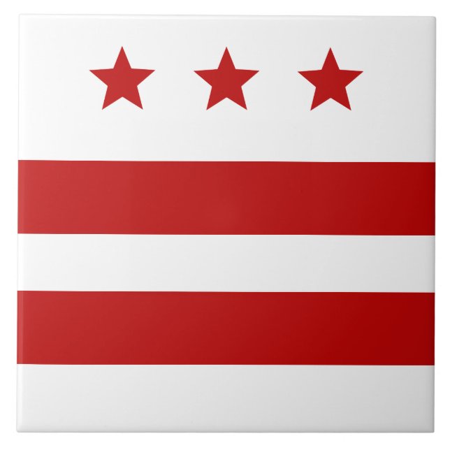 Washington D.C. city flag Tile (Front)