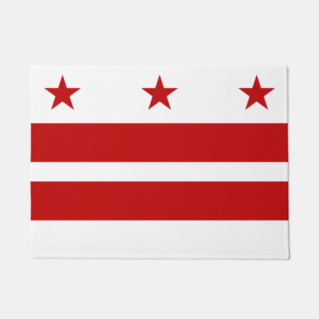 Washington D.C. flag, American state flag Doormat (Front)