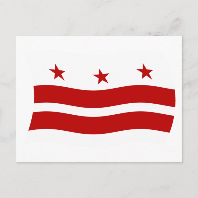 Washington D.C. Flag Postcard (Front)
