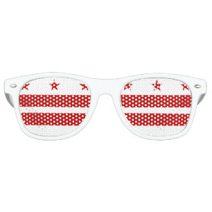 Washington, D.C Flag Retro Sunglasses
