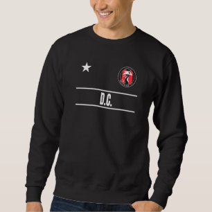 Washington D C Soccer Jersey Eagle Stripes Fan Sweatshirt