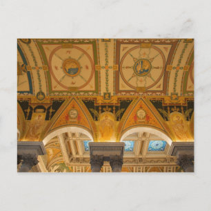 WASHINGTON, D.C. USA. Ceiling in Great Hall of Postcard