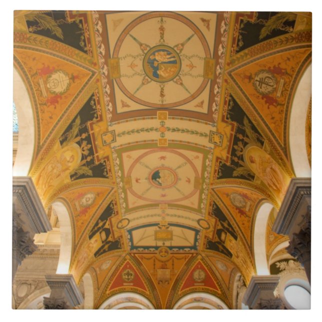 WASHINGTON, D.C. USA. Ceiling of second floor Tile (Front)