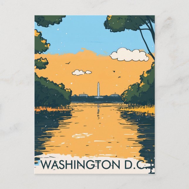 Washington D.C. USA Travel Postcard (Front)