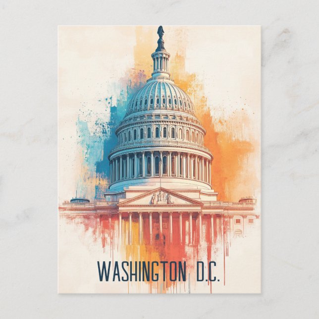 Washington D.C. USA Travel Postcard (Front)