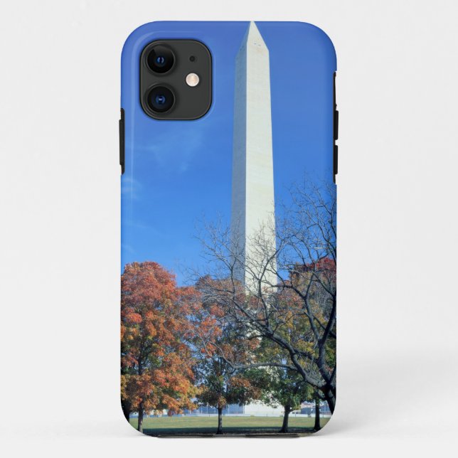 WASHINGTON, D.C. USA. Washington Monument rises Case-Mate iPhone Case (Back)