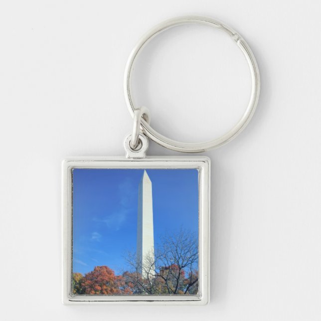 WASHINGTON, D.C. USA. Washington Monument rises Key Ring (Front)