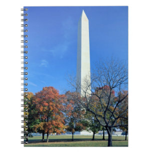 WASHINGTON, D.C. USA. Washington Monument rises Notebook
