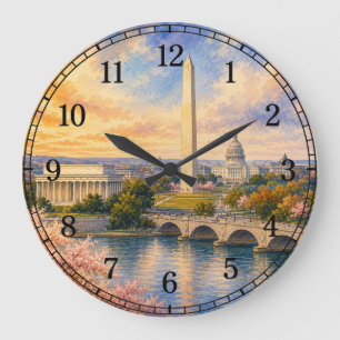 Washington D.C. Wall Clock — Landmark Design