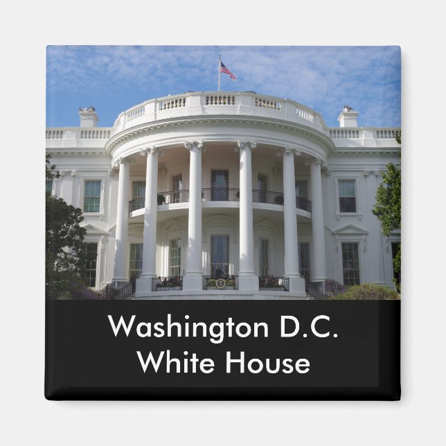 Washington D.C. White House Magnet (Front)