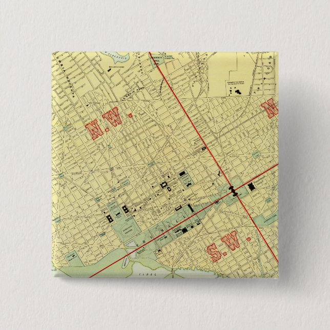 Washington, DC 15 Cm Square Badge (Front)