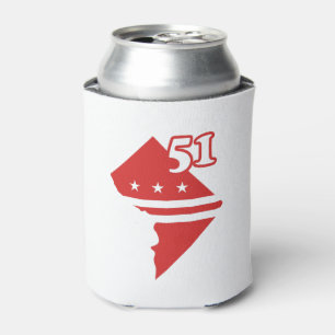 Washington DC 51st state statehood Can Cooler