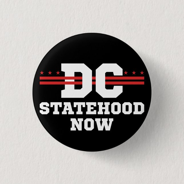 Washington DC 51st statehood now Button (Front)