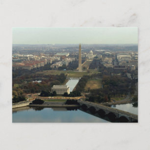 Washington DC Aerial Photograph Postcard