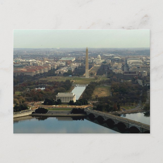 Washington DC Aerial Photograph Postcard (Front)