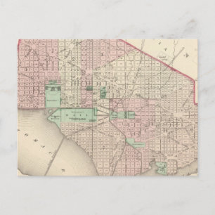 Washington DC and Georgetown Postcard