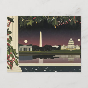 Washington DC Art Deco Style card Cityscape