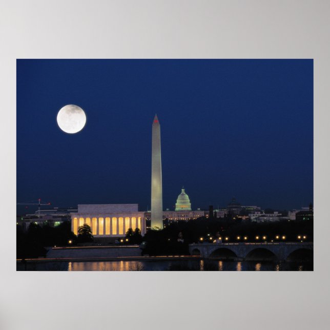 Washington DC at Night Poster (Front)