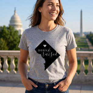 Washington DC Born and Raised State Tee