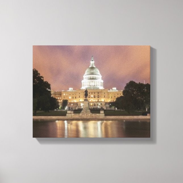 Washington DC, Capitol Building Canvas Print (Front)