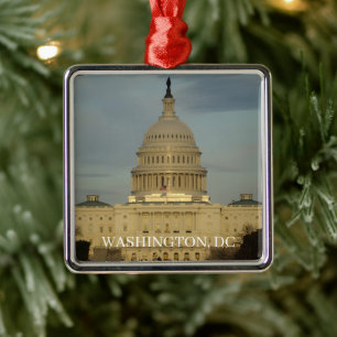 Washington, DC Capitol Building Holiday Metal Tree Decoration