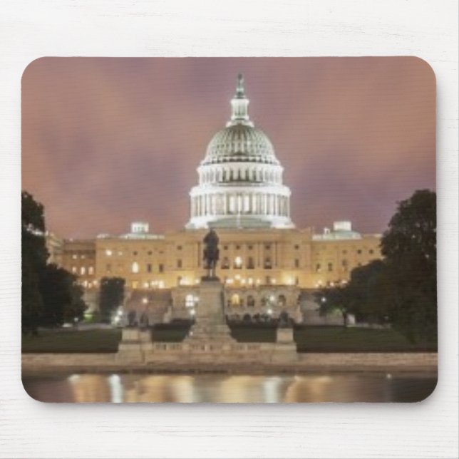 Washington DC, Capitol Building Mouse Pad (Front)