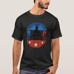 Washington Dc Capitol Hill American Flag Usa Pride T-Shirt