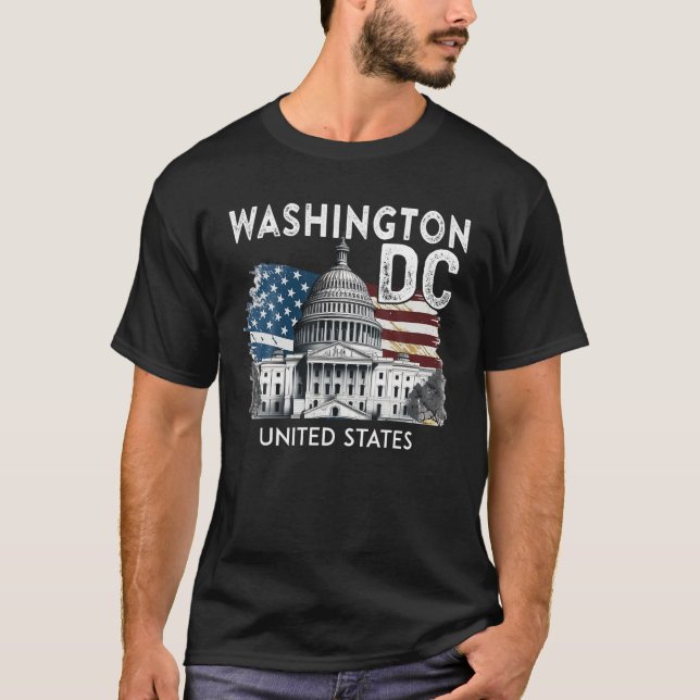 Washington DC Capitol Hill USA Souvenirs Gifts Men T-Shirt (Front)
