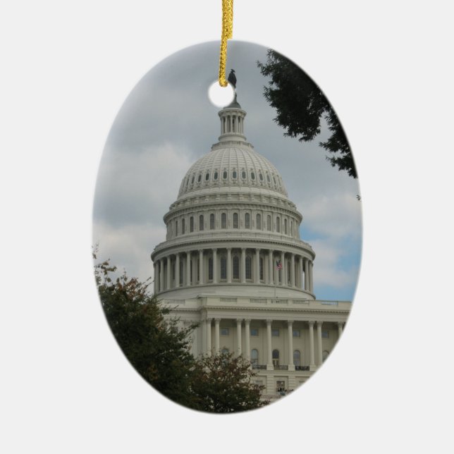 Washington DC Capitol Ornament (Front)
