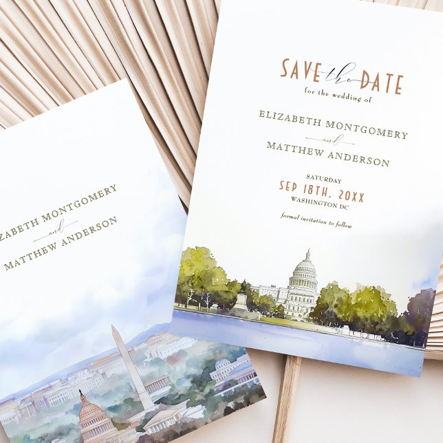 Washington DC Capitol Wedding Save the Date  Invitation (Creator Uploaded)