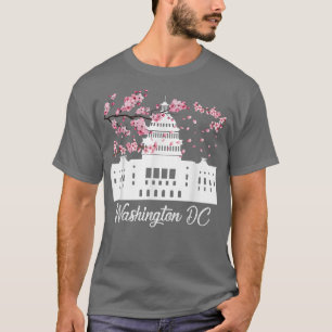 Washington DC Cherry Blossoms Monuments Memorials  T-Shirt