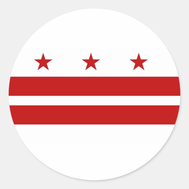 Washington DC custom  Classic Round Sticker (Front)