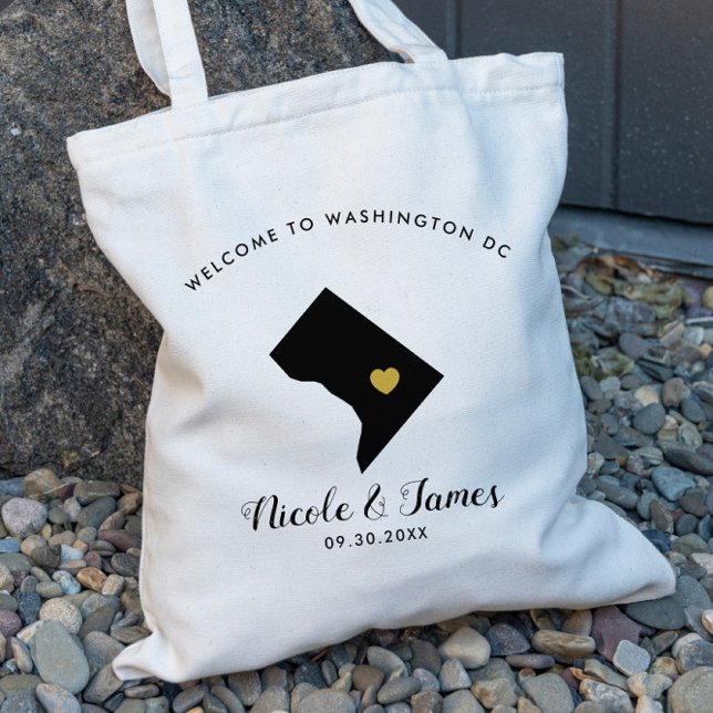 Washington DC Destination Wedding Welcome Bag Tote (Creator Uploaded)