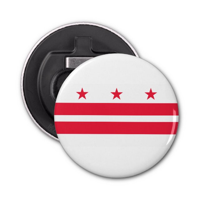 Washington DC flag Bottle Opener (Front)