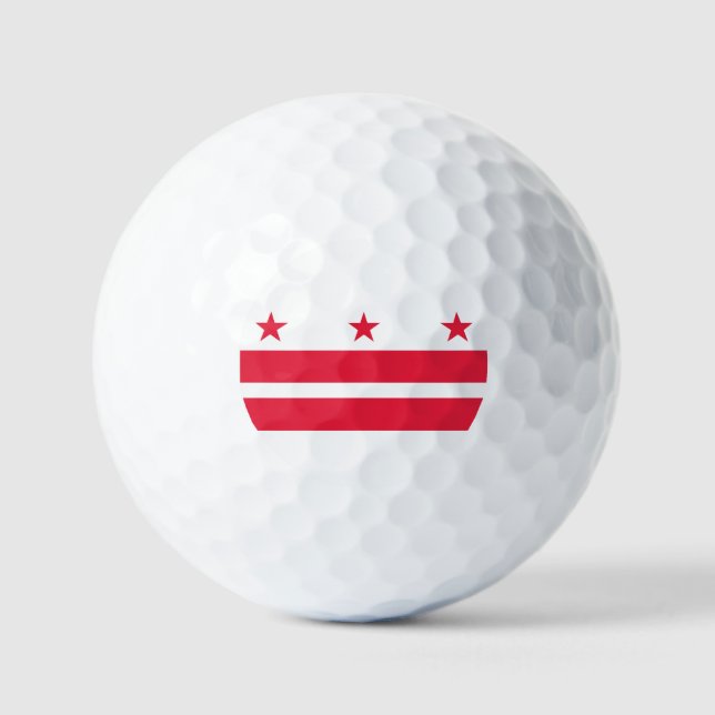 Washington DC Flag Golf Balls (Front)