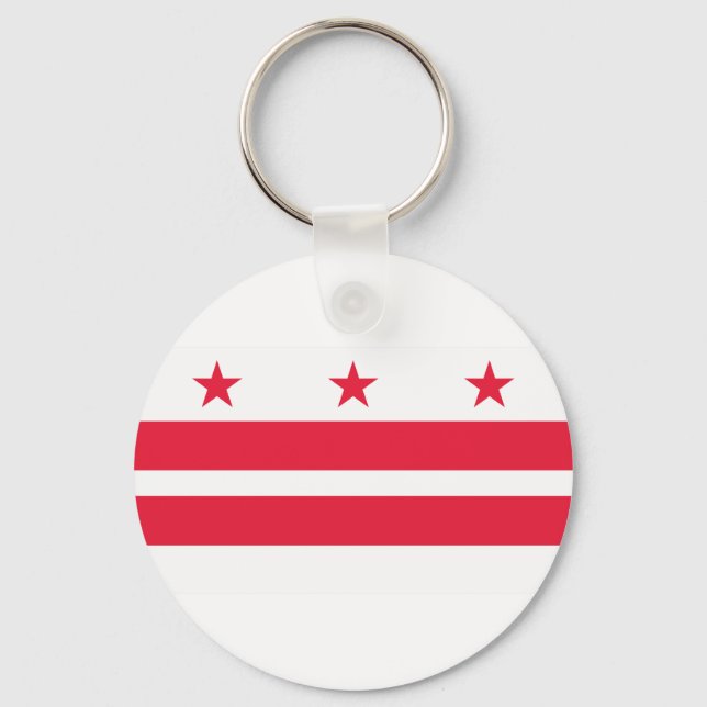 Washington DC flag Key Ring (Back)