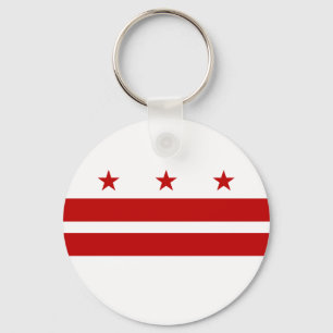 Washington DC Flag Key Ring